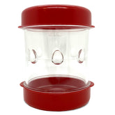 NEGG boiled egg peeler with red cap for quick shell removal.