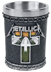 Nemesis Now Metallica Master of Puppets shot glass front view for ornamental display.