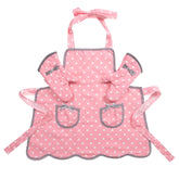 NEOVIVA kids apron with polka dots, adjustable fit for growing children.