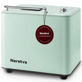 Neretva bread maker front view with compact all-metal body for everyday countertop use.