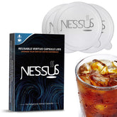 NESSUS foil seal lid for VertuoLine pods demonstrates tear-resistant precision for easy refills.