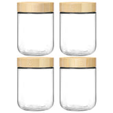 NETANY 4-pack 16oz jars with airtight lids for meal prep