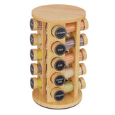 New England Stories revolving spice rack with 360° rotation for easy access to spices.