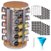 New England Stories spice rack assembly on countertop for organized cooking.