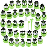 NEW LIVE 35-pack cookie cutters offer versatile shapes for fun baking projects.