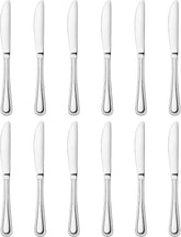 New Star 58444 bead-pattern dinner knife in hand for daily dining use.