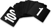 New Star 23084 table-number card (1–100), 4x4 inches, clear visibility for guests