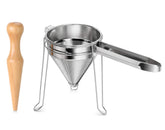 New Star Foodservice 42566 7inch fine-mesh chinois for silky sauces.