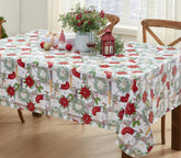 Newbridge Merry Christmas stockings tablecloth for easy festive dining setup