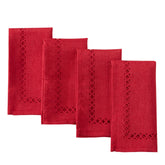 Newbridge napkins showcase holiday Provence lattice closeup for festive table decor.
