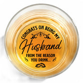 NewEleven whiskey glass front view, ideal birthday gift for husband for refined sips