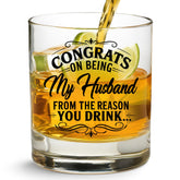 NewEleven whiskey glass for husband, gift-ready design elevates birthday toasts.