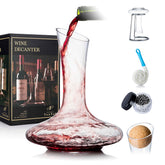 NEW PACIFIC YOUYAH decanter stand showcases the elegant hand-blown crystal.
