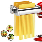 NEWSETS 3IN1 pasta attachment mounted on KitchenAid for easy homemade pasta