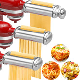 NEWSETS Pasta Maker Attachment Sheet Roller creates consistent pasta sheets for lasagna and tagliatelle
