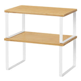 NEX stackable shelf set 2-pack organizes cabinets and counters