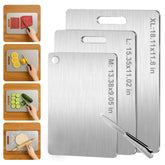 NGWDBA Tavano titanium cutting board front view, smooth non-porous surface for easy cleaning.