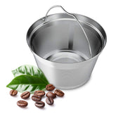 Nicelucky reusable 4-5 cup basket filter reduces waste and lowers paper costs.