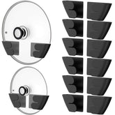 Niceyos lid organizer wall mount keeps lids upright and easy to grab.