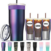 Niceyos Universal Iced Coffee Sleeve shows small-cup compatibility for popular brands.