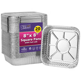 Nicole Home Collection 8x8 aluminum pan with lid for easy storage and transport