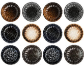 Nicunom dipping bowls with retro pattern for elegant sauce service