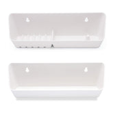 NIDAYE tip out sink tray front view keeps sponges organized.