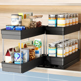 Nieifi Spice Rack overview showing compact design for neat cabinets.