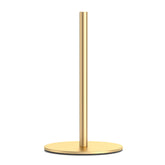 Niffgaff gold free-standing towel holder keeps rolls steady for quick kitchen use