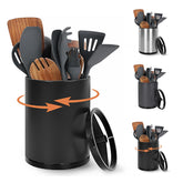 Nigelia 360° rotating utensil holder for quick access during cooking.