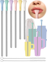 NiHome anti-wrinkle flat tip straw for comfortable sipping with macaron color
