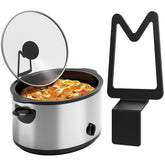 NiHome lid holder demonstrates stable fit for various lids, enabling hands-free cooking.