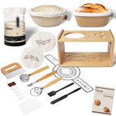 Nikkar bamboo storage rack keeps sourdough tools neatly organized for easy access