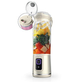 Ninja Blast portable blender base demonstrates compact cordless design for on the go blending.