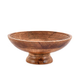 NIRMAN mango wood bowl perfect for fresh fruit display with natural warmth