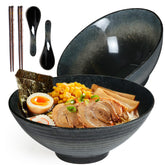 Niturceal ramen bowl set 2 with 40 oz depth for generous servings.