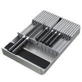 NIUXX knife drawer organizer with large capacity for twenty knives in a drawer