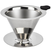 Nkove pour-over dripper in use on a cup for 1-2 cups; steady brewing