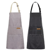 NLUS 2 pack kitchen aprons in soft material protect clothing during cooking
