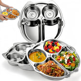 Noamus owl-shaped 9-inch divided plate for balanced meals and easy portion control.
