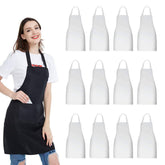 NOBONDO bib apron white pack 12, ideal for busy kitchens.