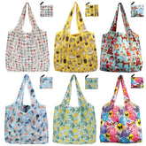 Noilk foldable grocery bag with colorful prints for stylish shopping
