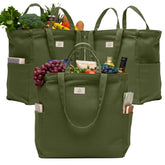 Nook Theory 3Pack heavy-duty canvas bag boosts durability for daily groceries.