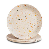 Nook Theory 4-pack bamboo plates for kids, durable and easy to stack.