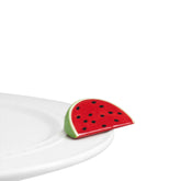 Nora Fleming Taste of Summer Watermelon mini on base for display