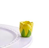 Nora Fleming Tiptoe Thru 'em yellow tulip mini for spring decor and toothpick display