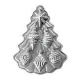 Nordic Ware Vintage Ornament Cakelet Pan full view shows durable cast aluminum for crisp detail