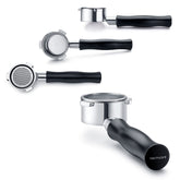 Normcore 54mm bottomless portafilter with clear extraction for precise troubleshooting