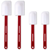 Norme spatula head close-up showing flexible silicone for precise scraping.