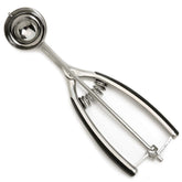 Norpro Grip-EZ 1-Tablespoon stainless scoop with soft grip handles for precise portioning.